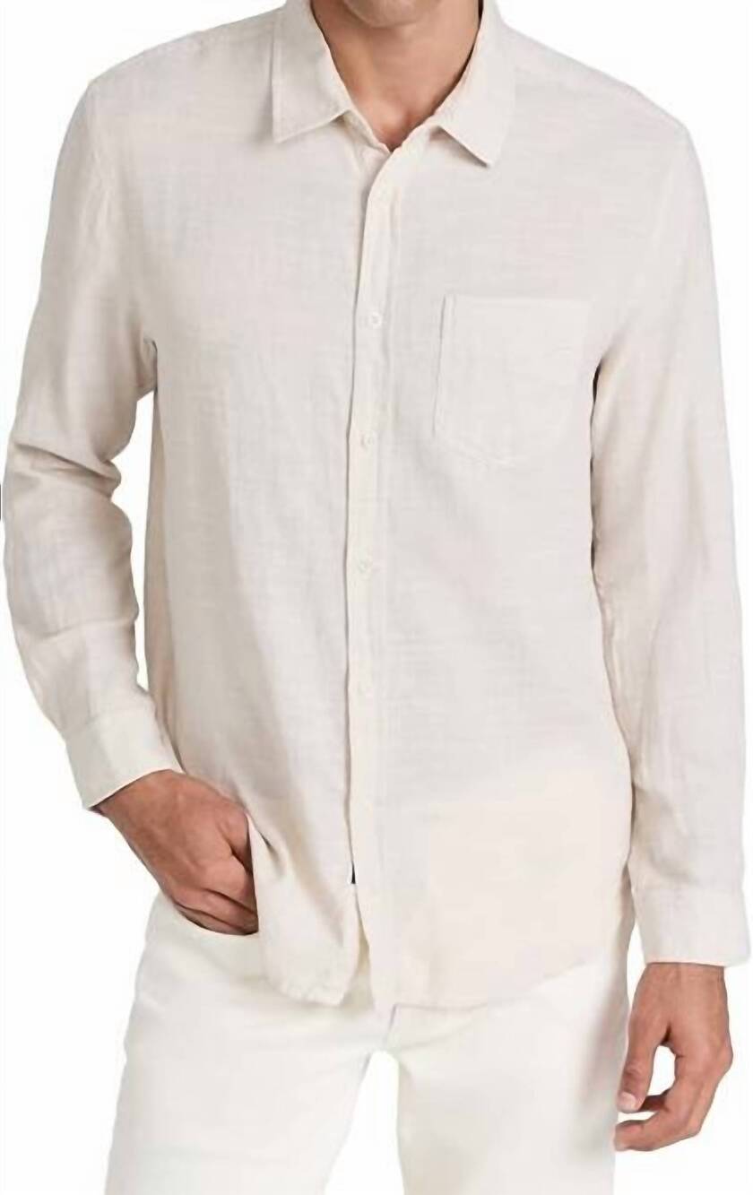 NEW RAILS wyatt shirt in hummus off white